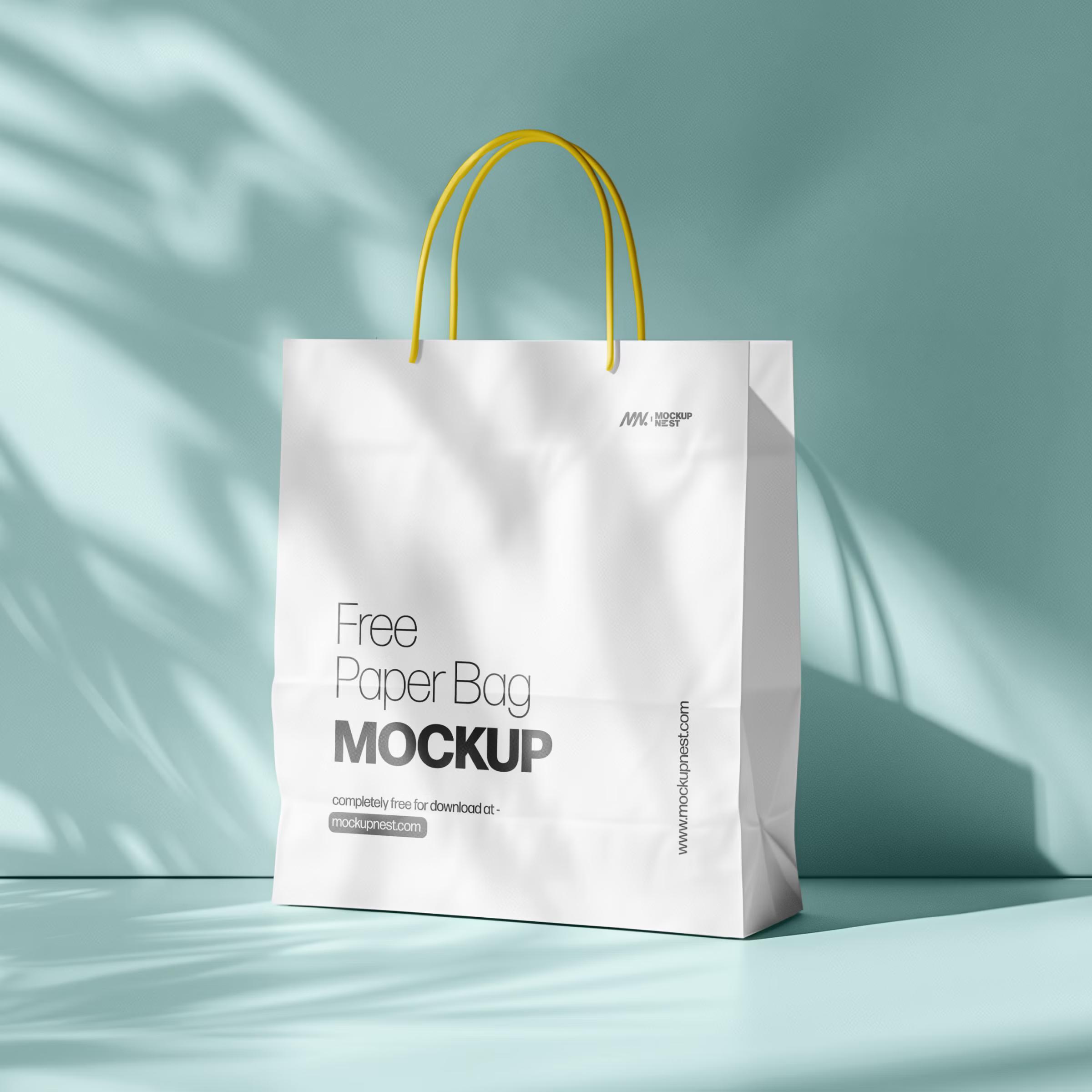Free Paper Bag Mockup