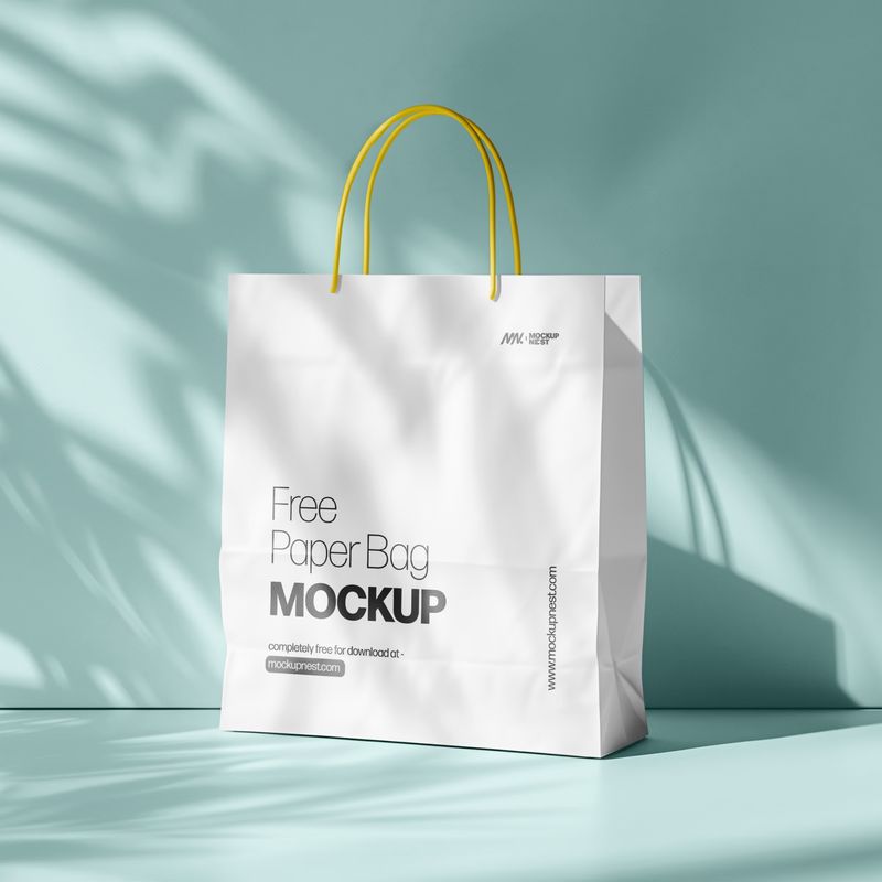 Free Paper Bag Mockup