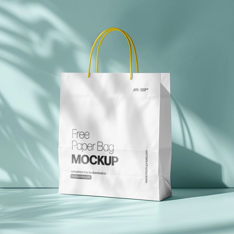 Free Paper Bag Mockup