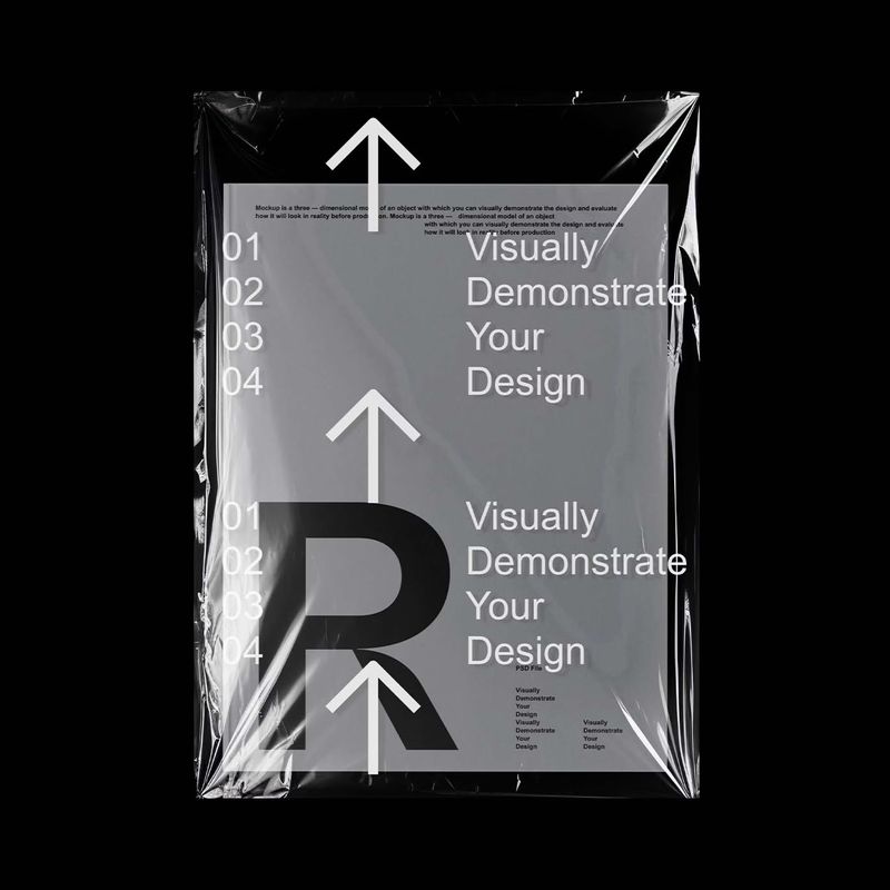 Wrapped Hardcover Book Mockup