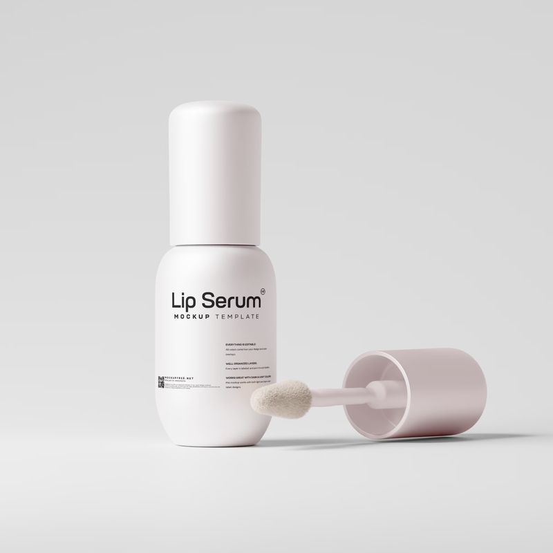 Lip Mask or Lip Serum Bottle Mockups 6