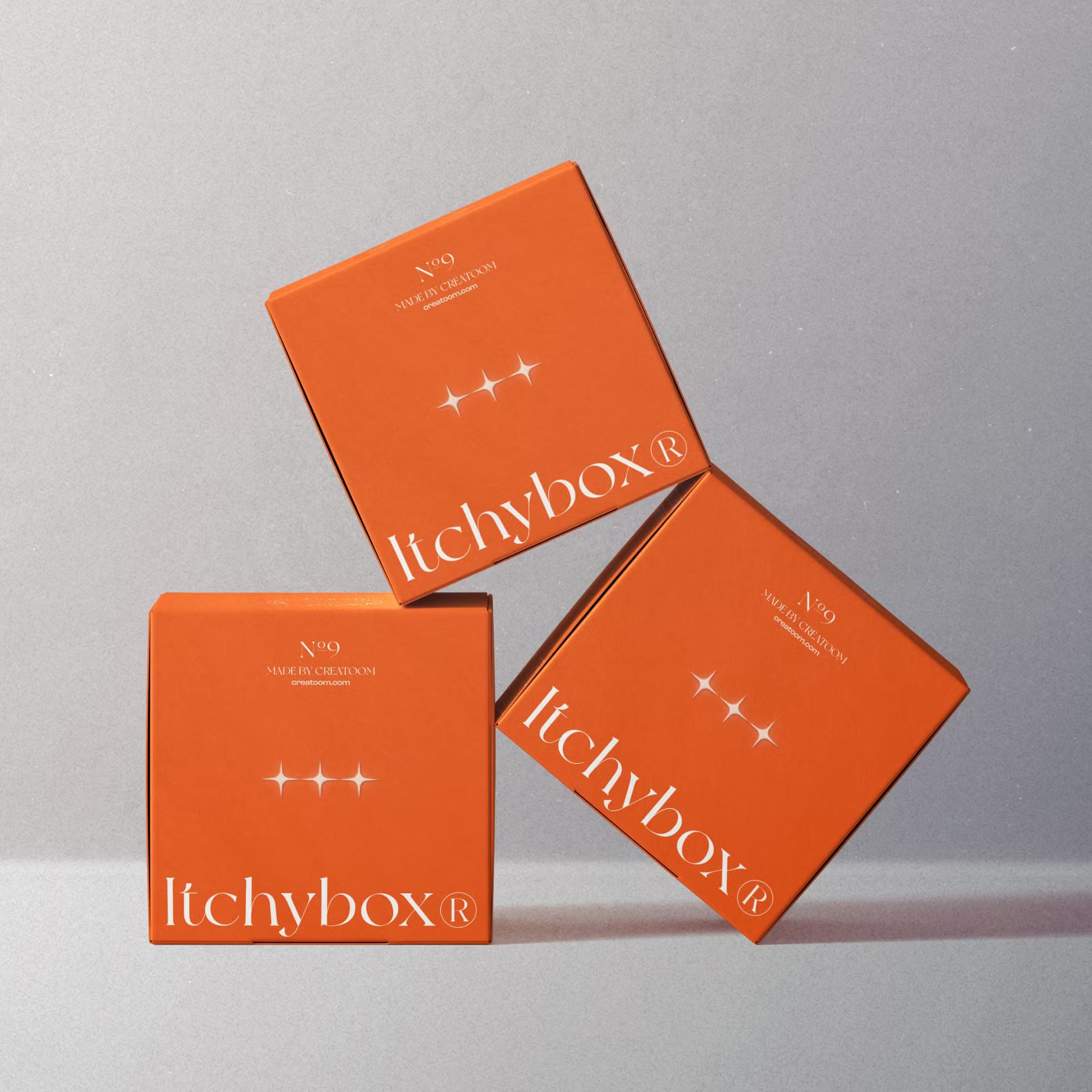 Free Scene With Three Box Mockups Front View