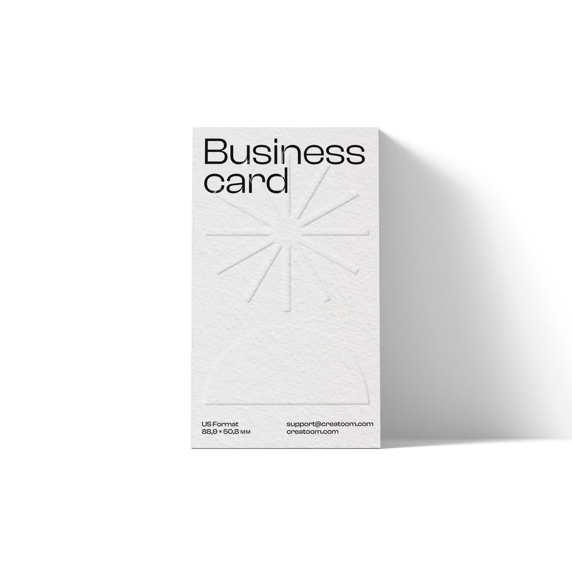 Free Business Card Mockup V13 Front View