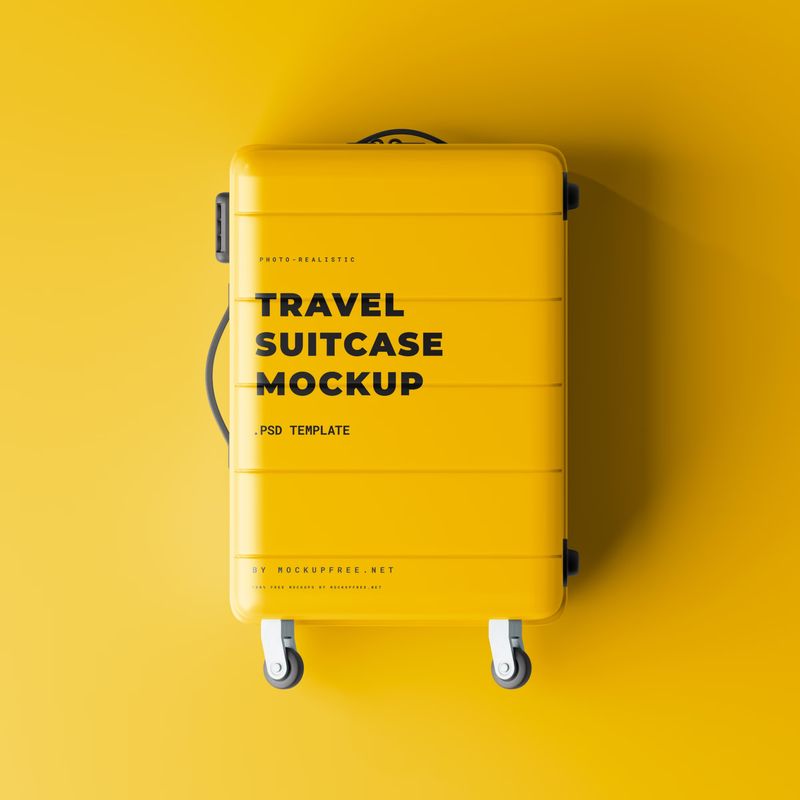 Travel Suitcase Mockup 5