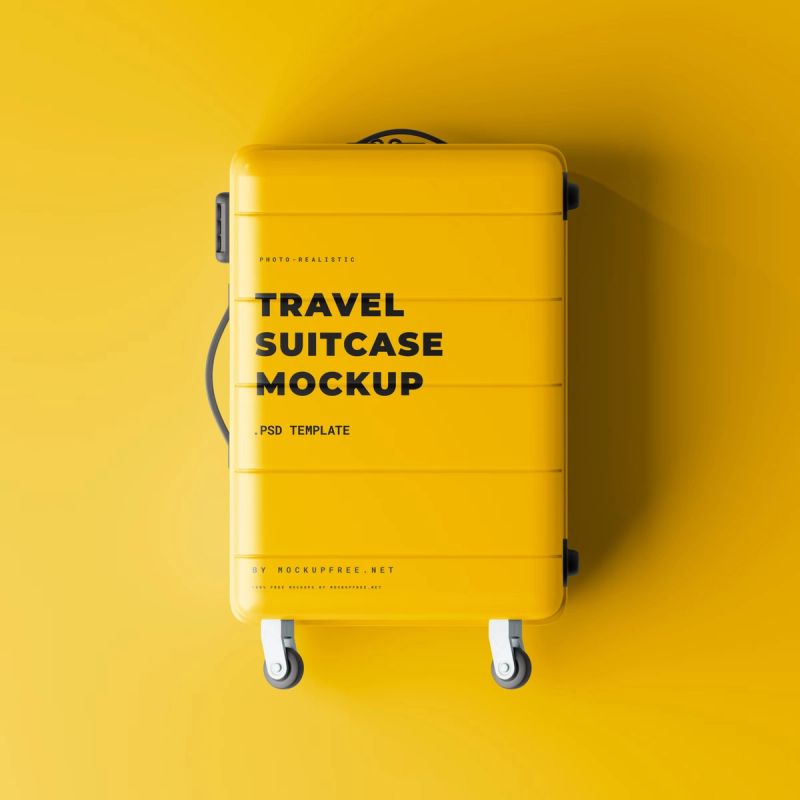 Travel Suitcase Mockup 5