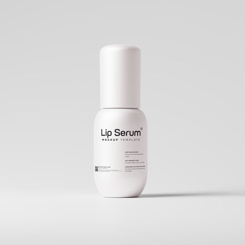 Lip Mask or Lip Serum Bottle Mockups 4