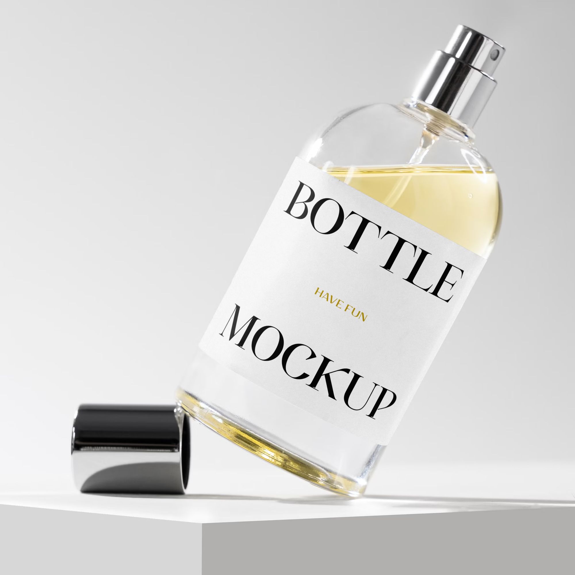 Flacon Bottle Mockup