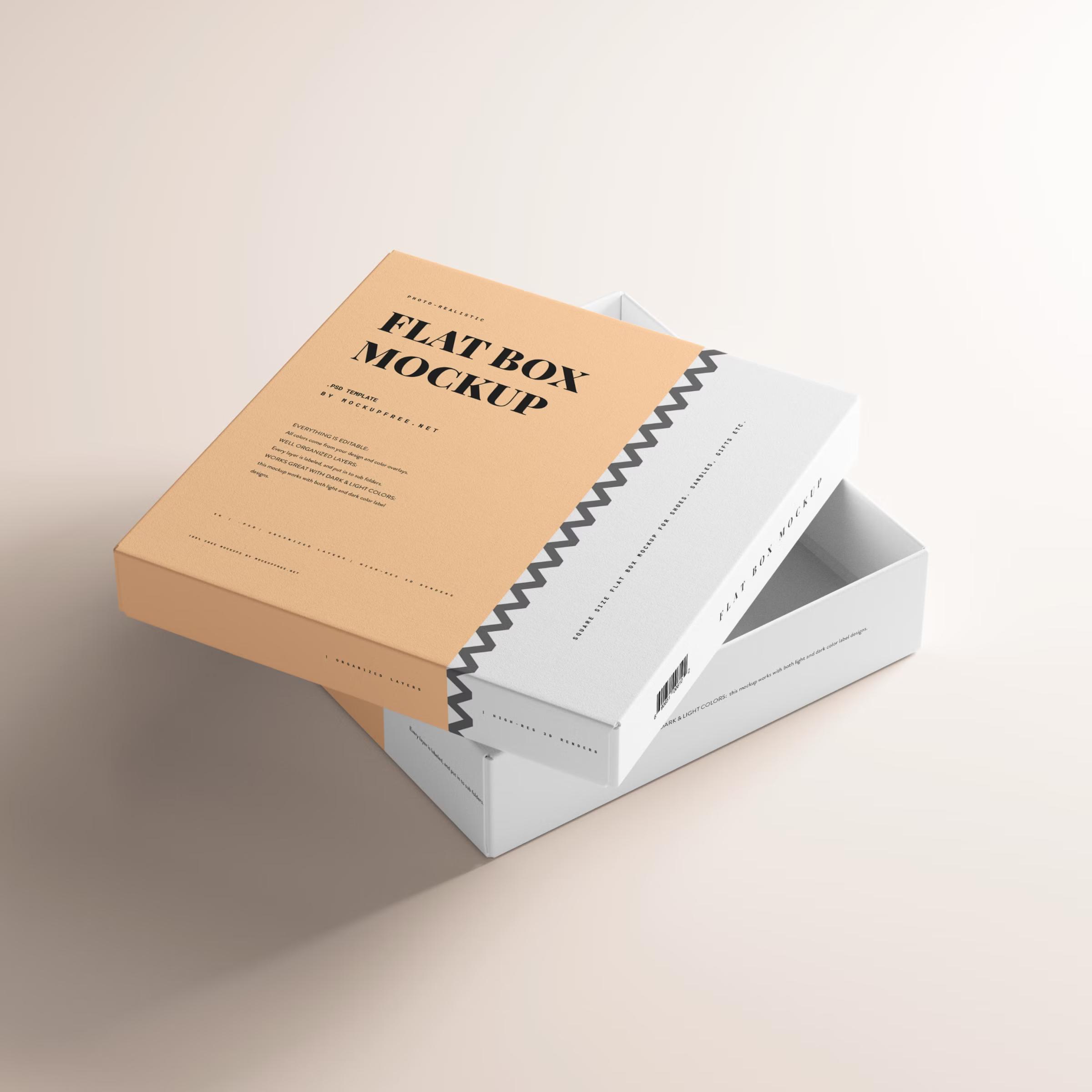 Flat Box Mockup 6