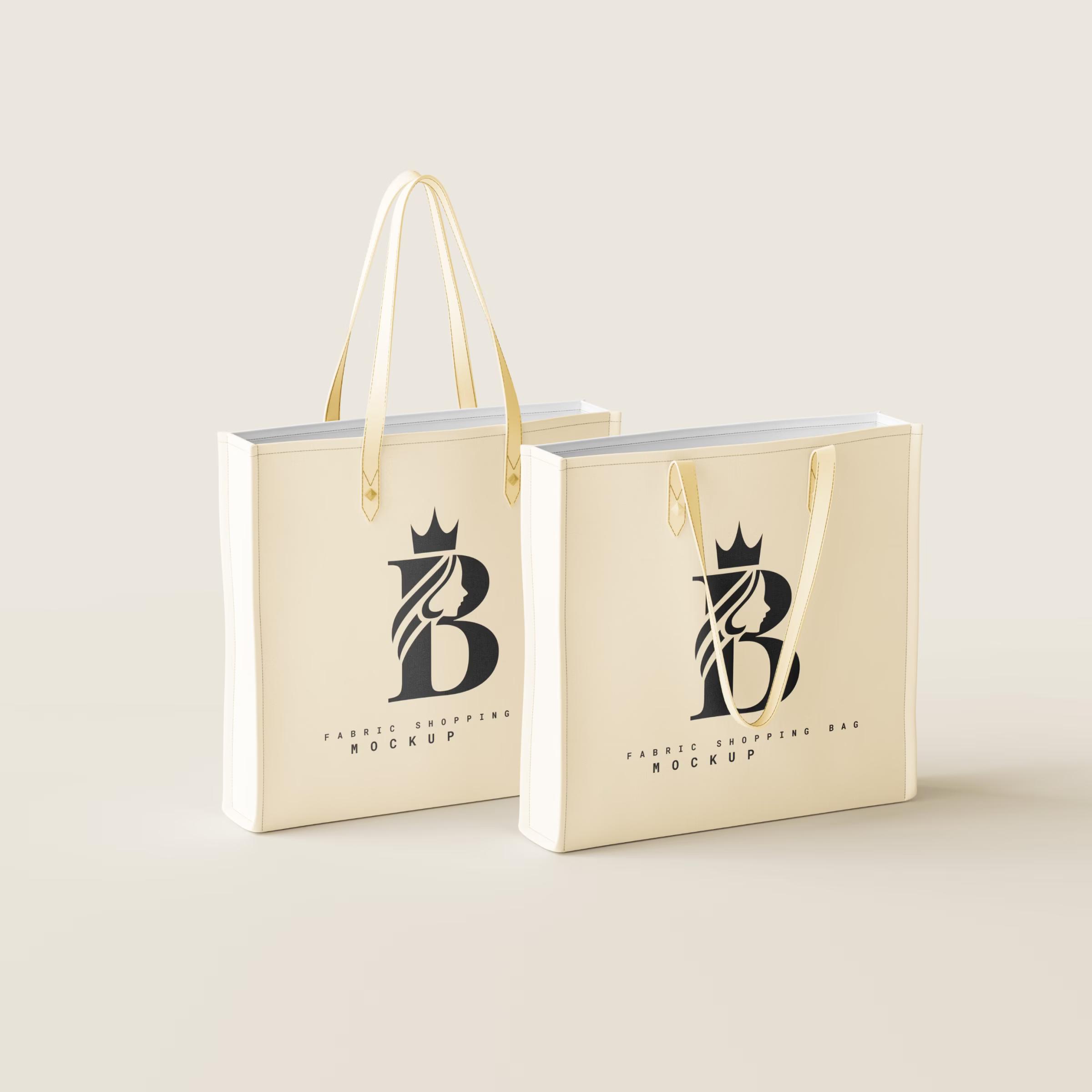 Fabric Shopping Bag Mockup