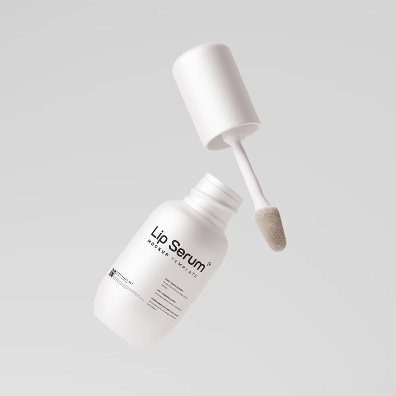 Lip Mask or Lip Serum Bottle Mockups 5
