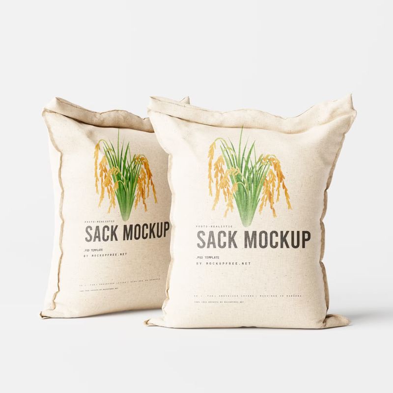 Rice or Food Sack Mockup 2