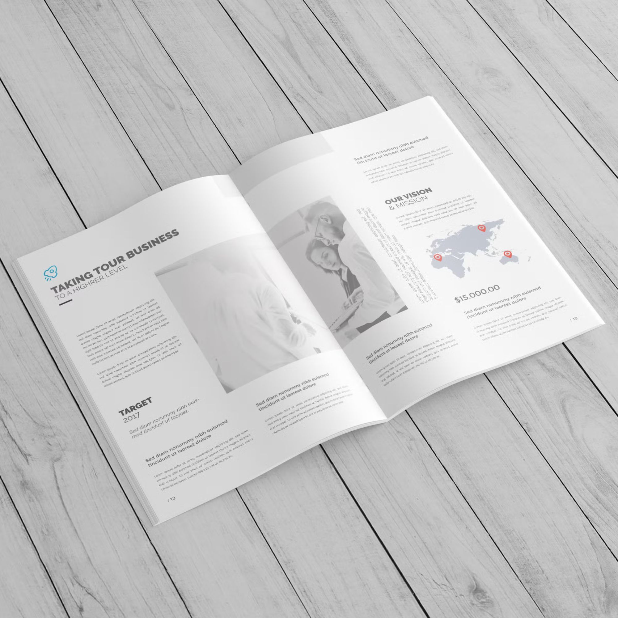 Free A4 Brochure / Catalog Mockup