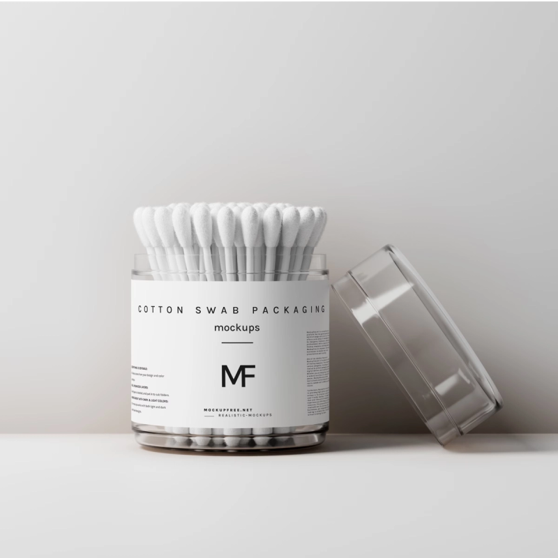 Cotton Swab Packaging Mockups 2