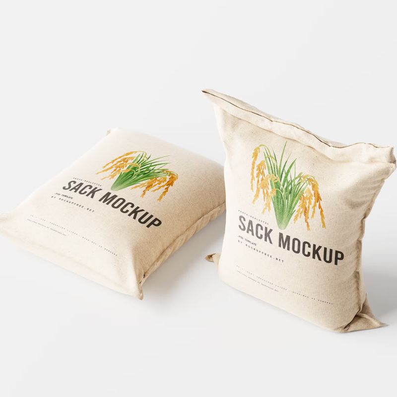 Rice or Food Sack Mockup 3