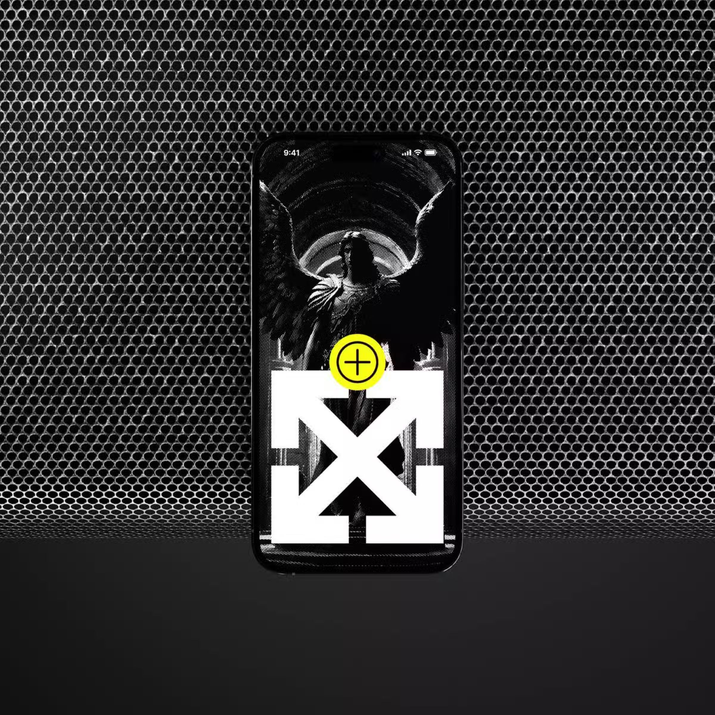 Metal Mesh iPhone Mockup
