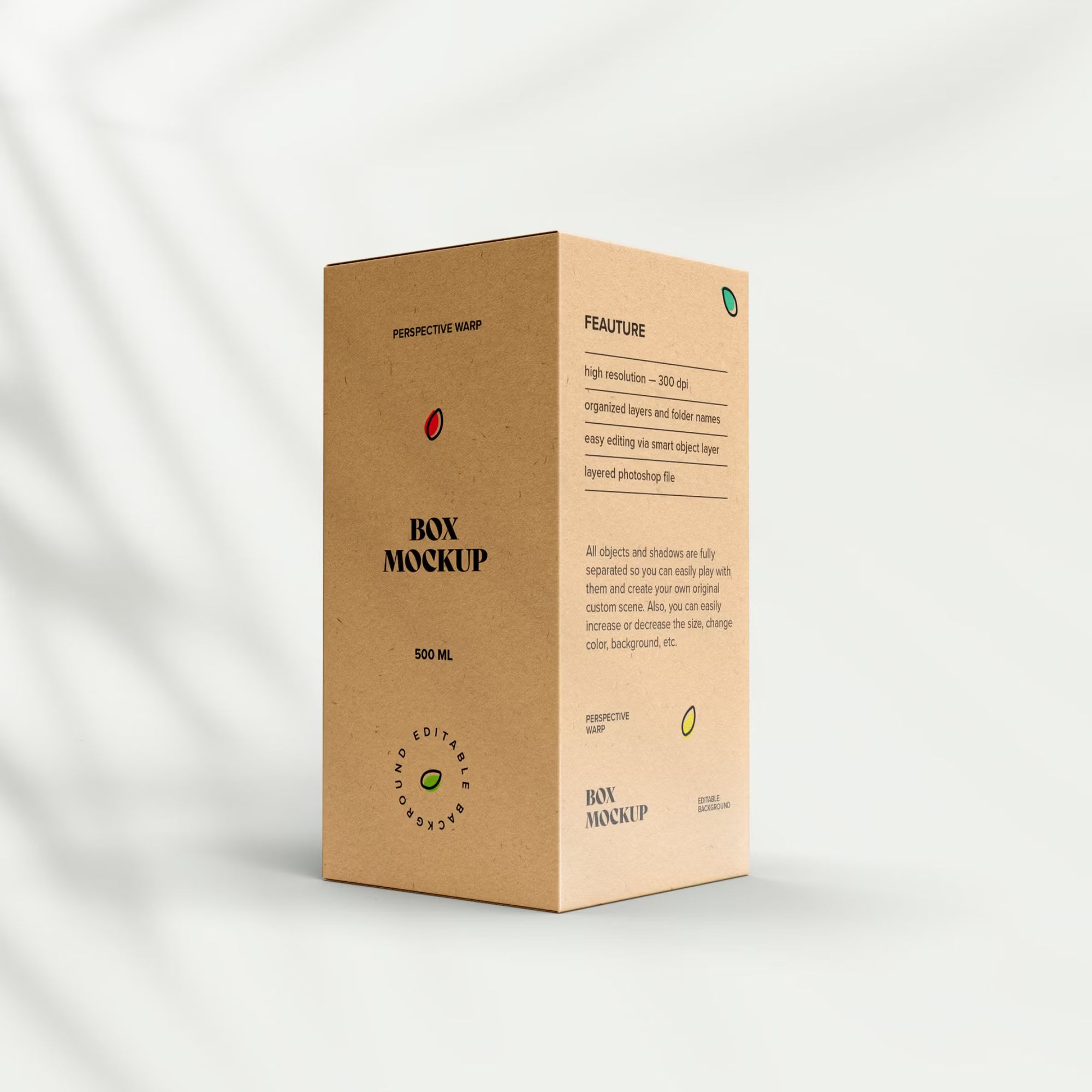 Craft Paper Box Mockup Vol.1