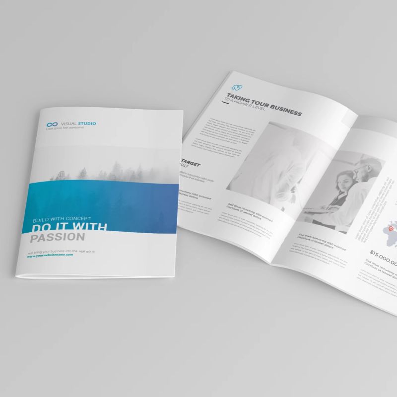 Free A4 Brochure / Catalog Mockup 2