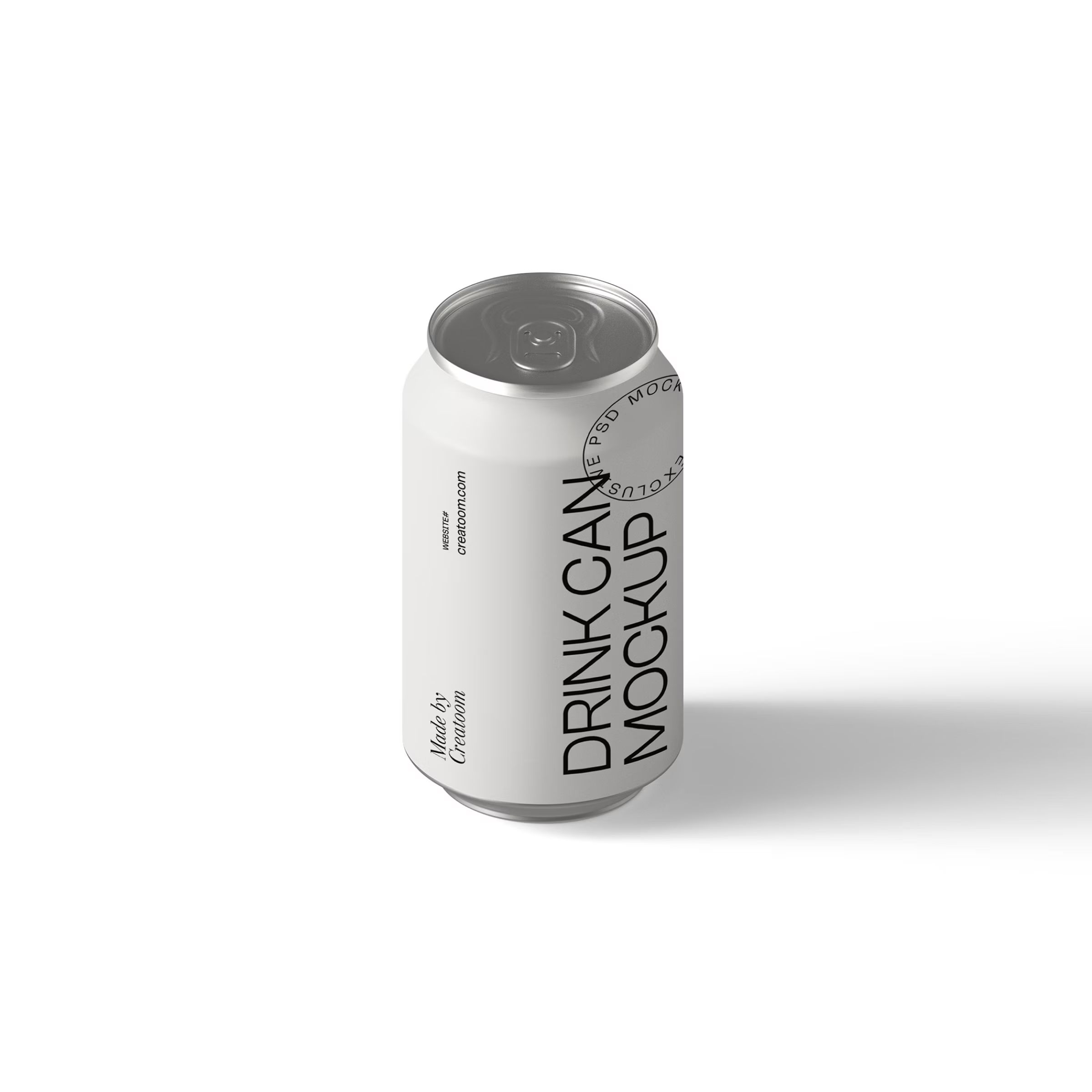 Free Drink Can Mockup V36 Isometric
