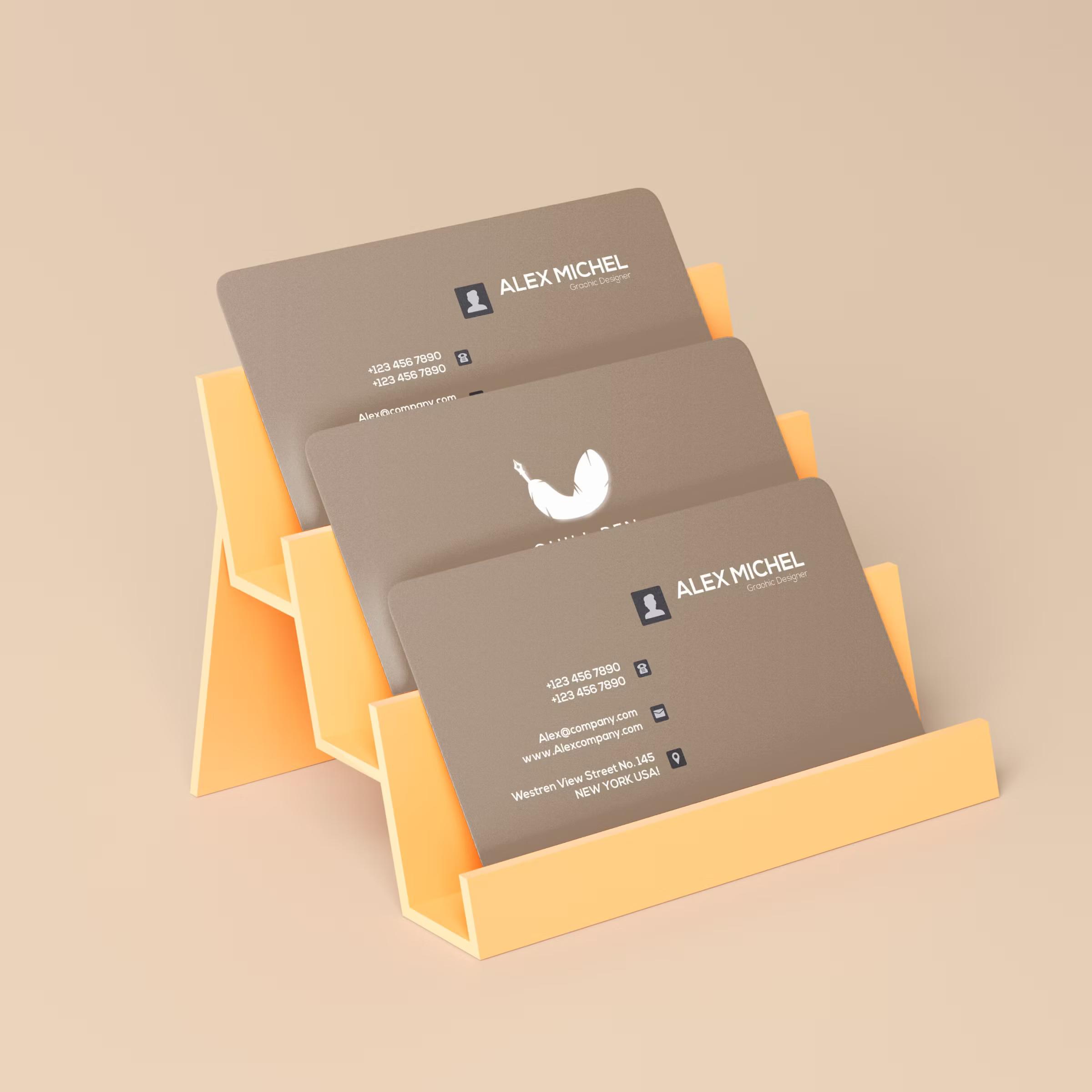 Business Card Branding Mockup Set 4