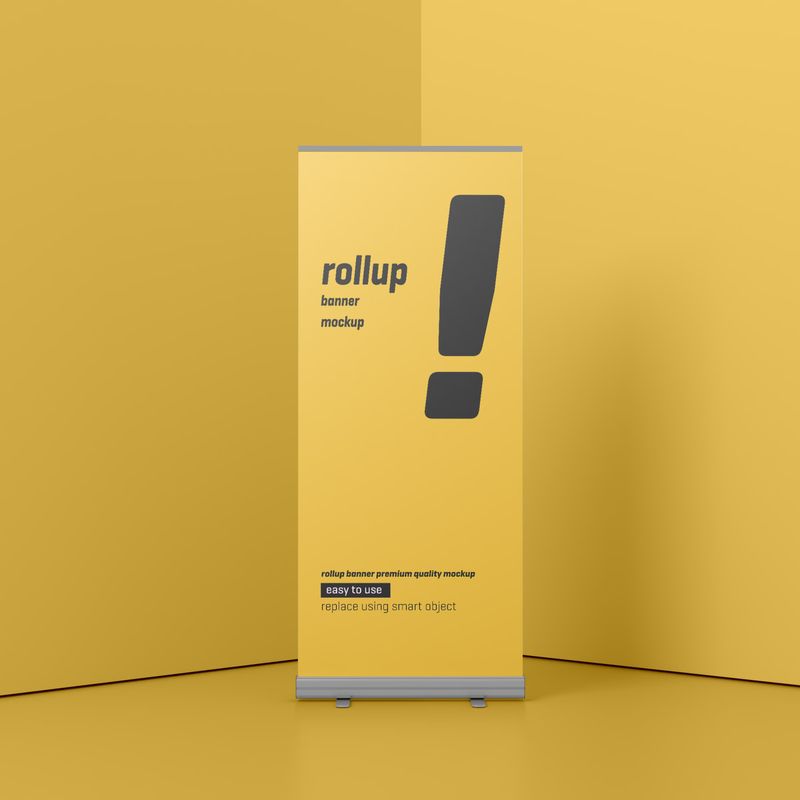 Roll Up Banner Mockup 5