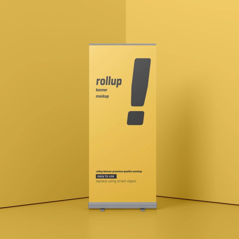 Roll Up Banner Mockup 5