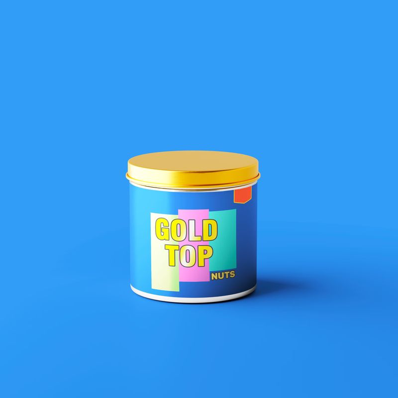 Cashew Nut Tin Can Mockup