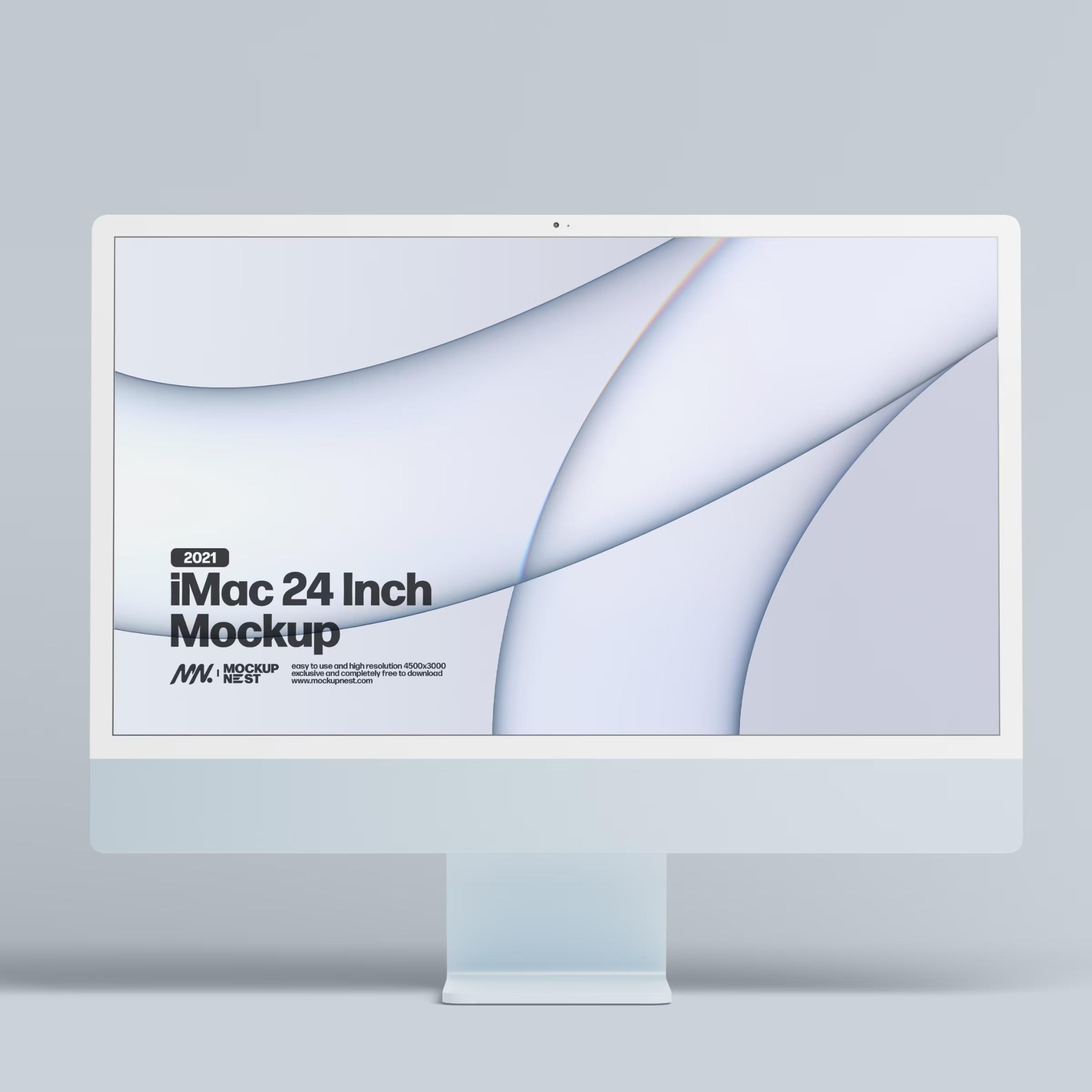 2021 iMac 24 Inch Mockup 2