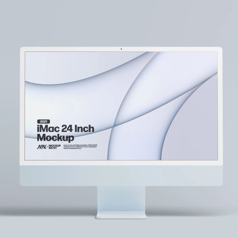 2021 iMac 24 Inch Mockup 2