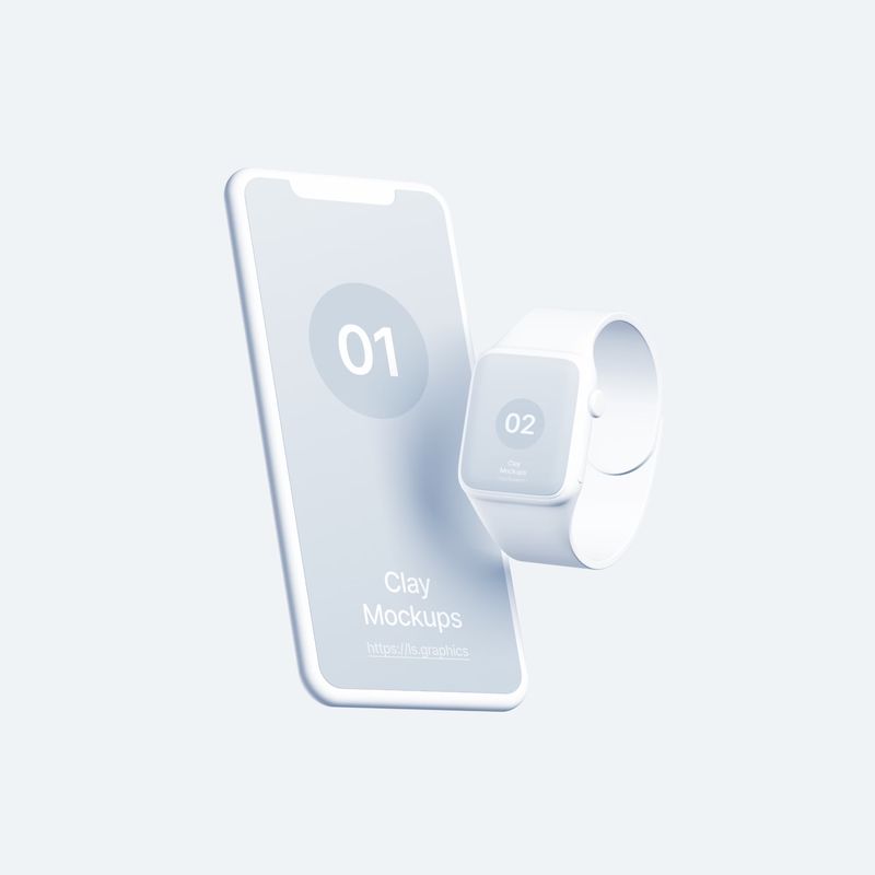 Free iPhone and Watch Mockup