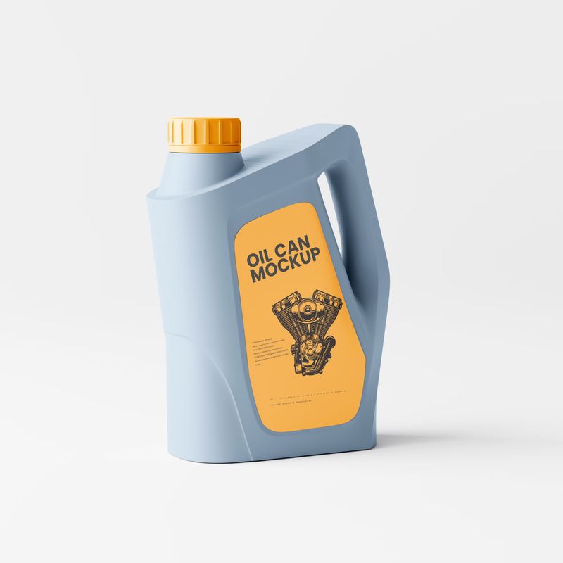 Engine Oil Can Mockup
