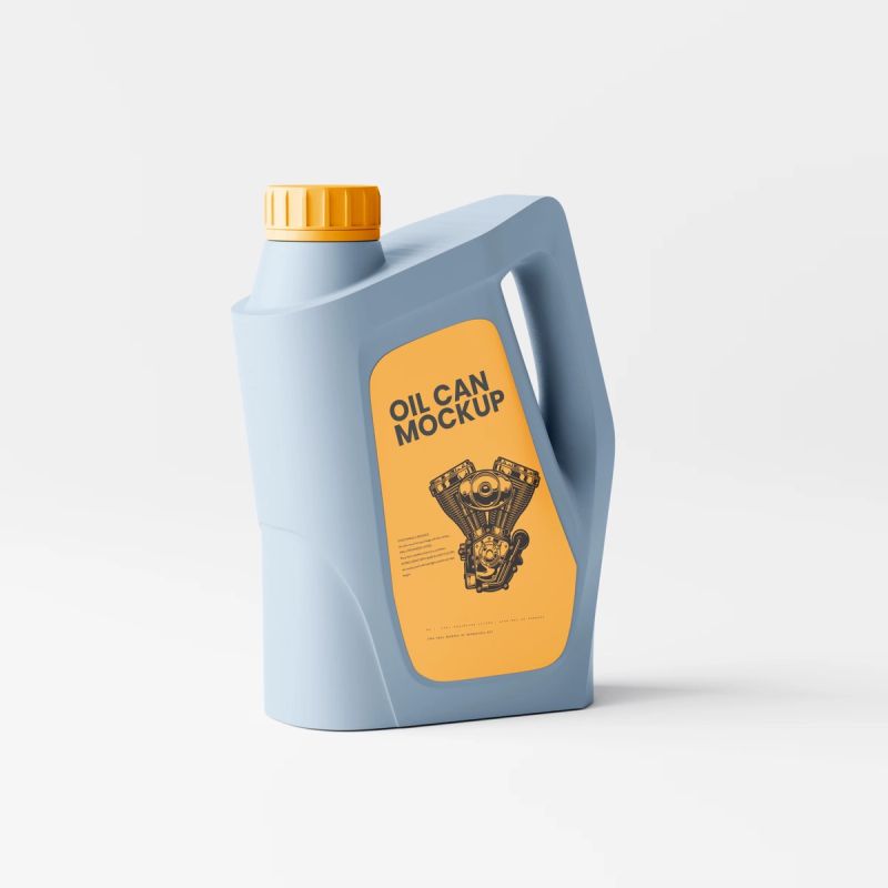 Engine Oil Can Mockup