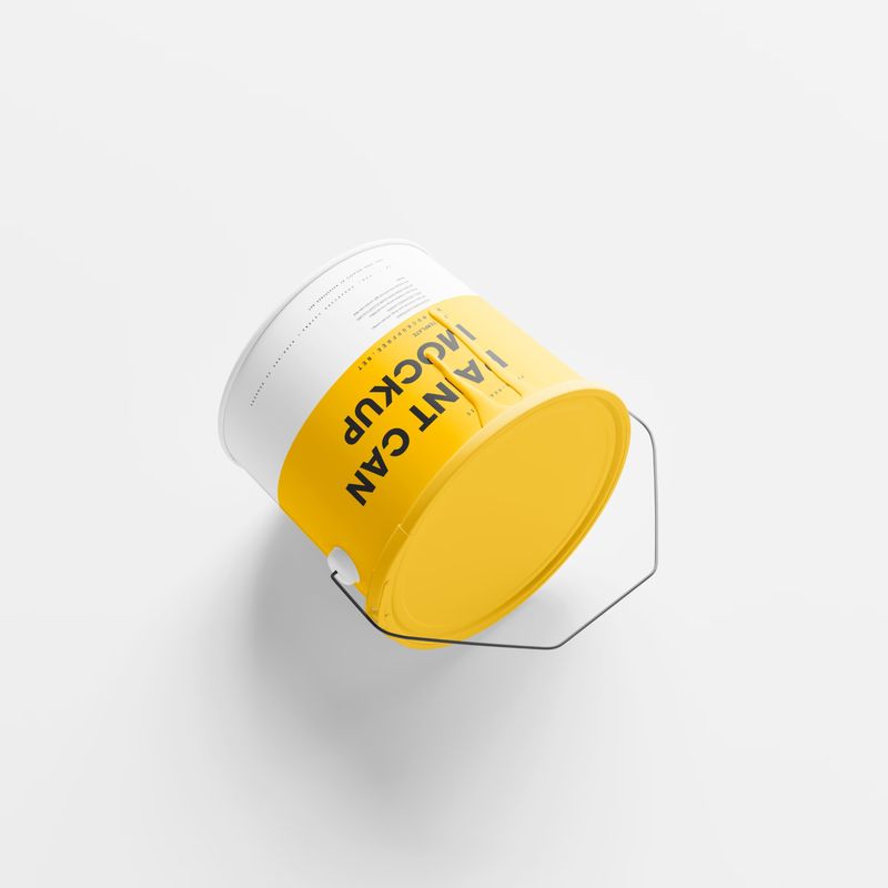Paint Bucket Mockups with Paint Dripping 3