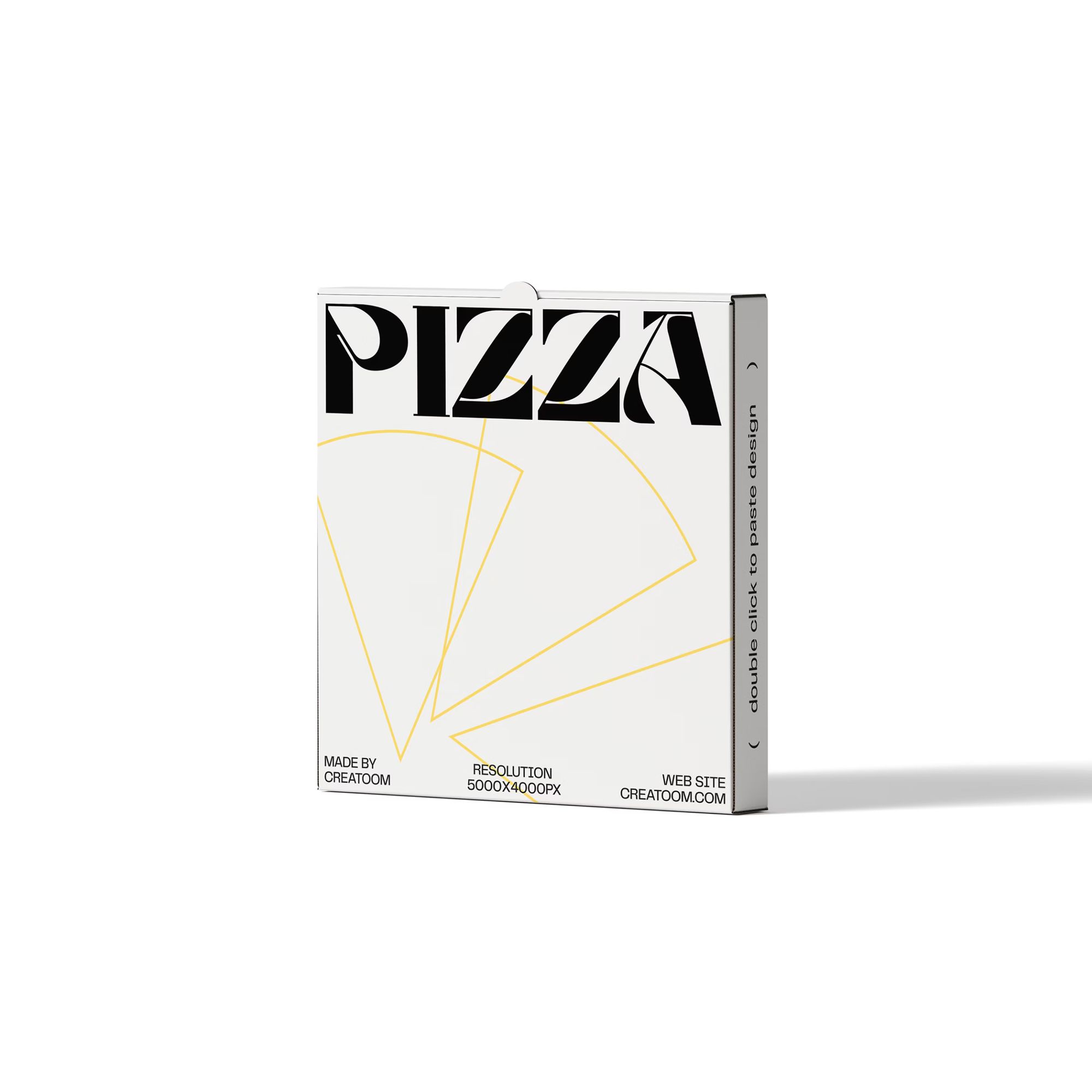 Free Pizza Box Mockup V4 Front View