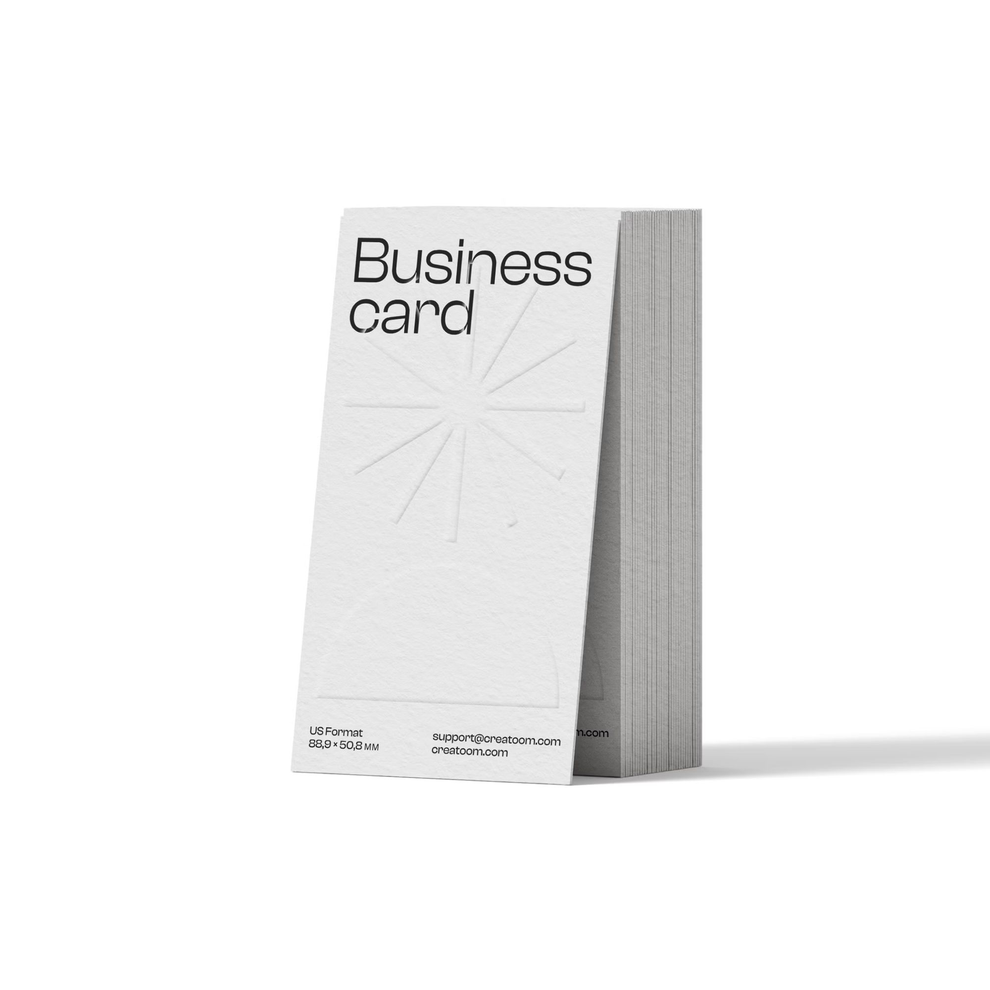 Free Business Cards Mockup V9 Front View