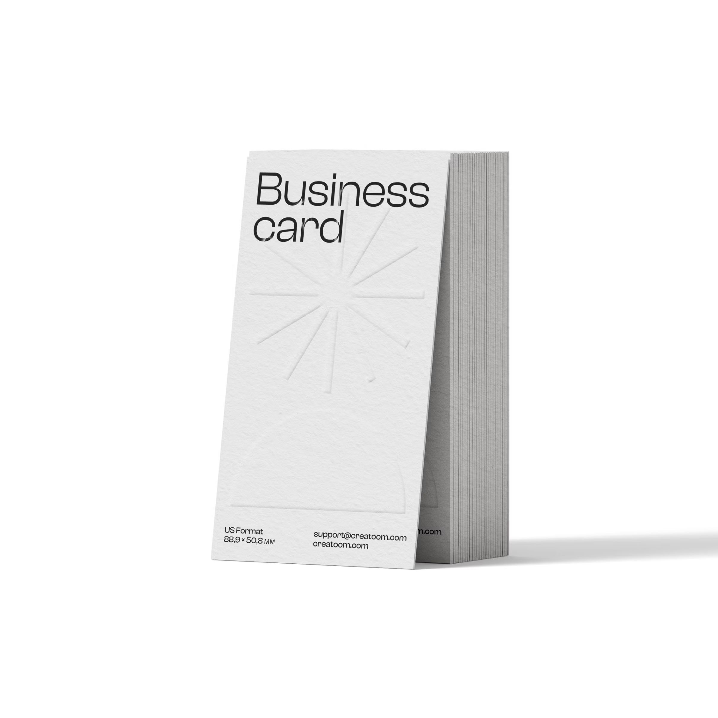 Free Business Cards Mockup V9 Front View