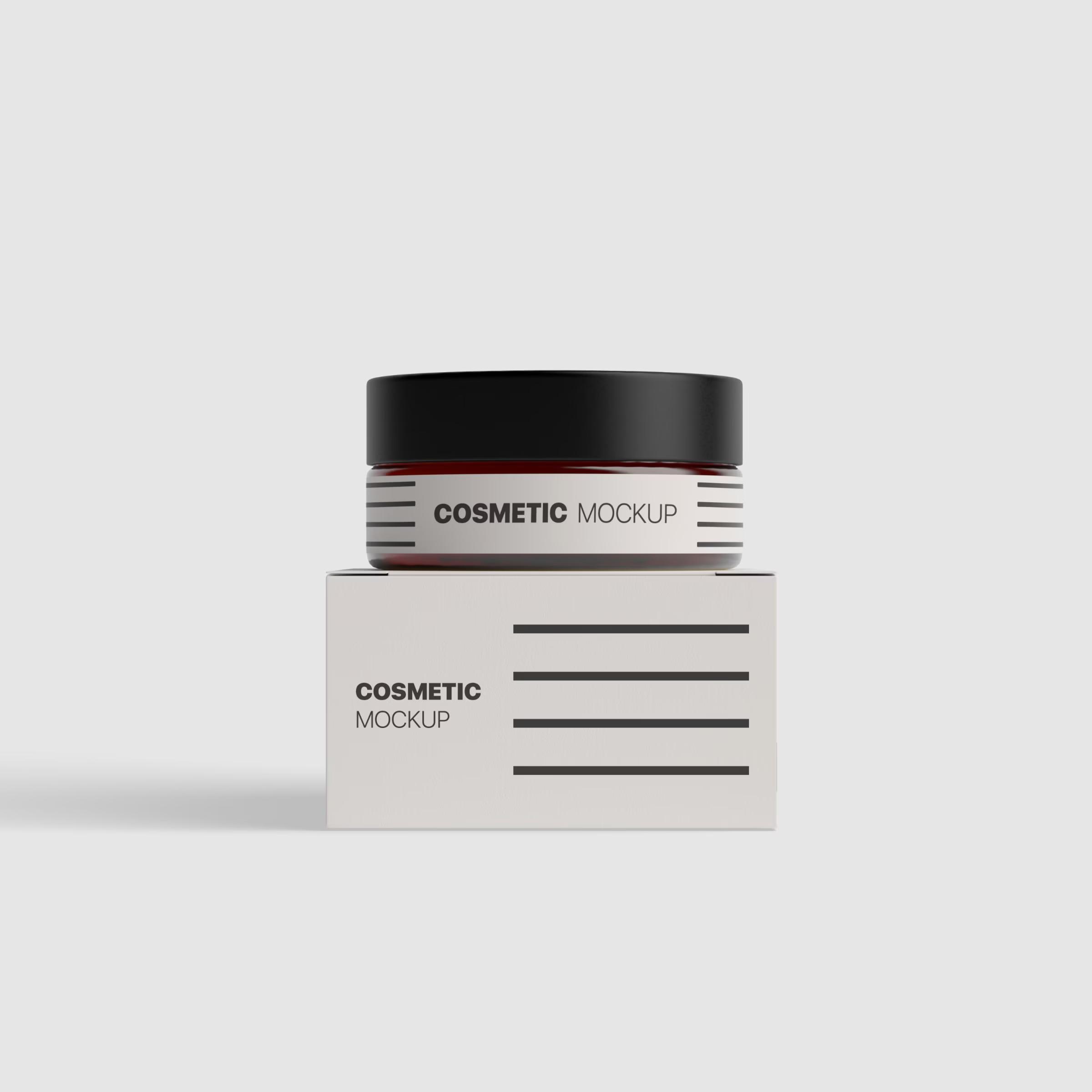 Cosmetic Jar Mockup 01