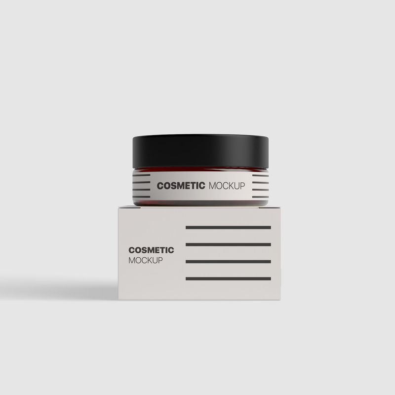Cosmetic Jar Mockup 01