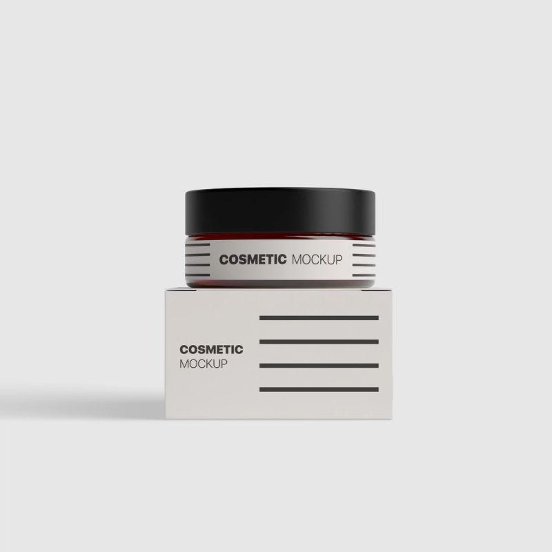 Cosmetic Jar Mockup 01