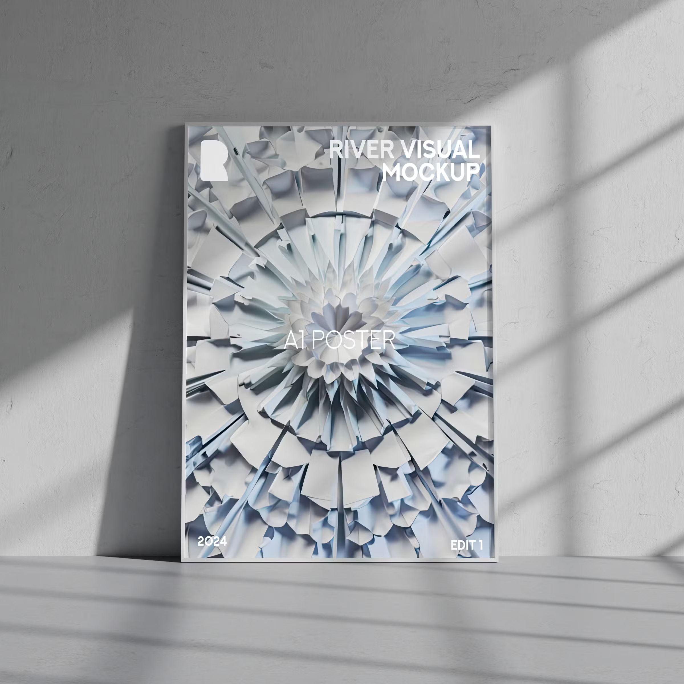 White Room Poster Frame A1