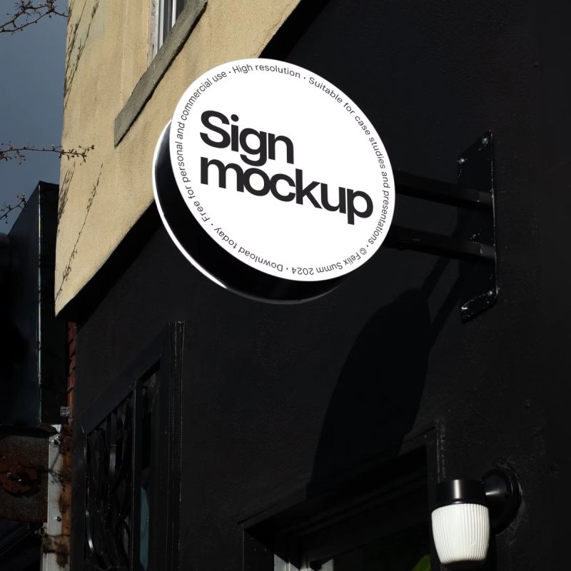 Free Sign Mockup Pack