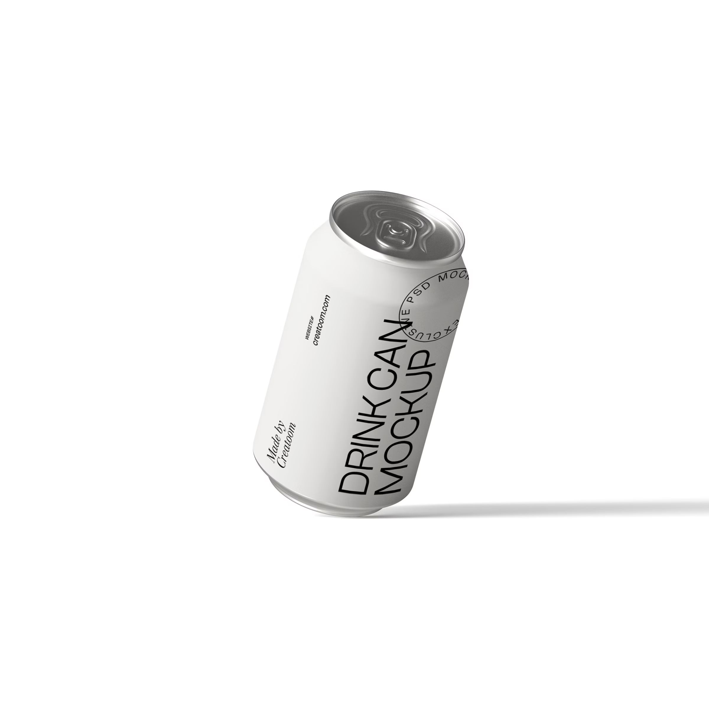Free Drink Can Mockup V39 Front View