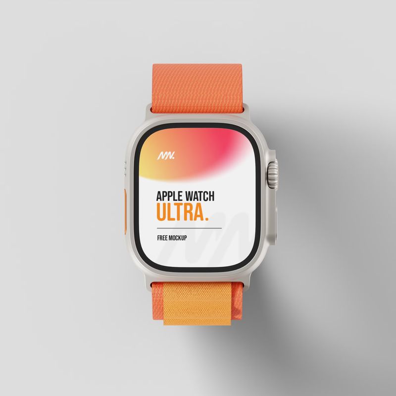 Free Apple Watch Ultra Mockup 2