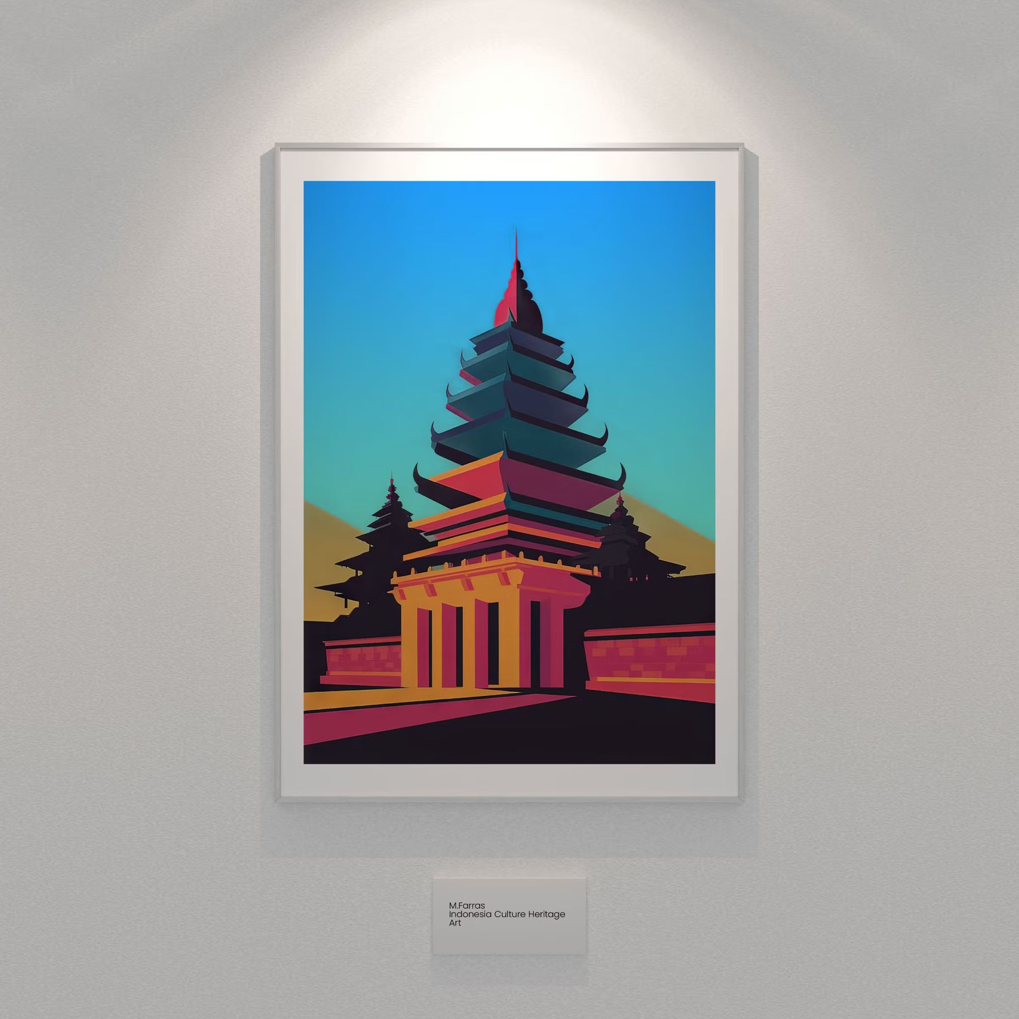 Exhibition Poster Frame Free Mockup