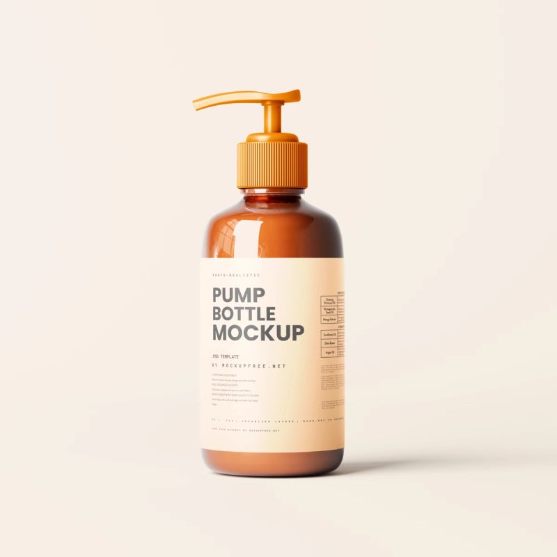 Simple Pump Dispenser Mockup Scenes