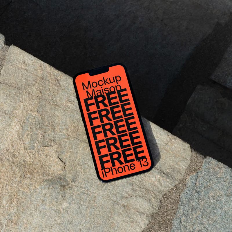 MM Free Mockup iPhone 13