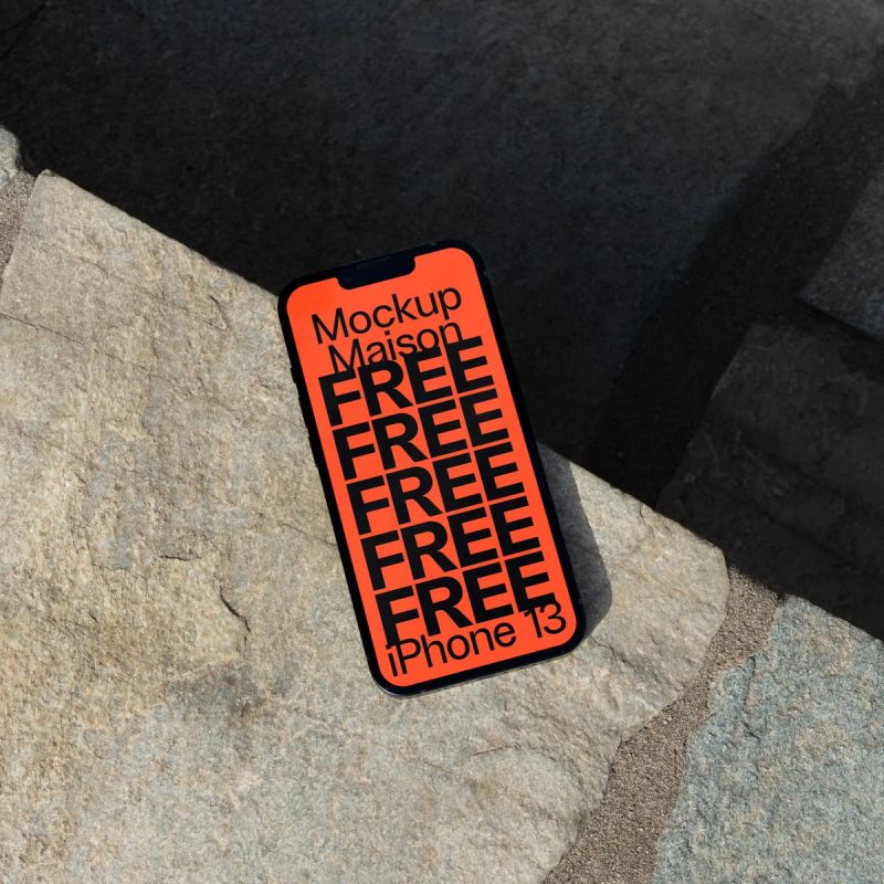 MM Free Mockup iPhone 13