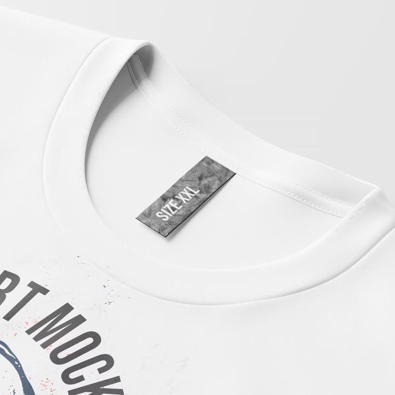 Collarless T-Shirt Mockup 3