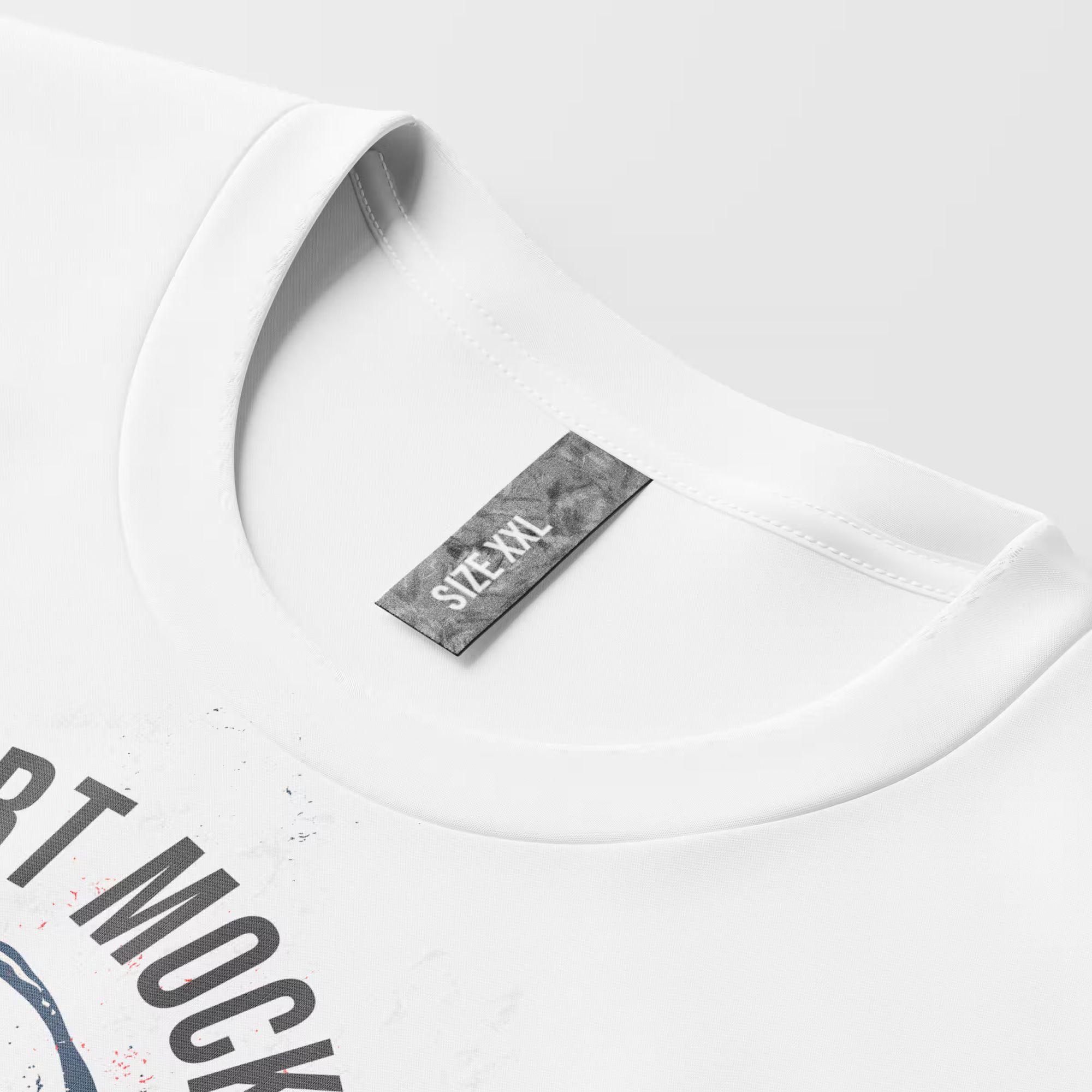 Collarless T-Shirt Mockup 3