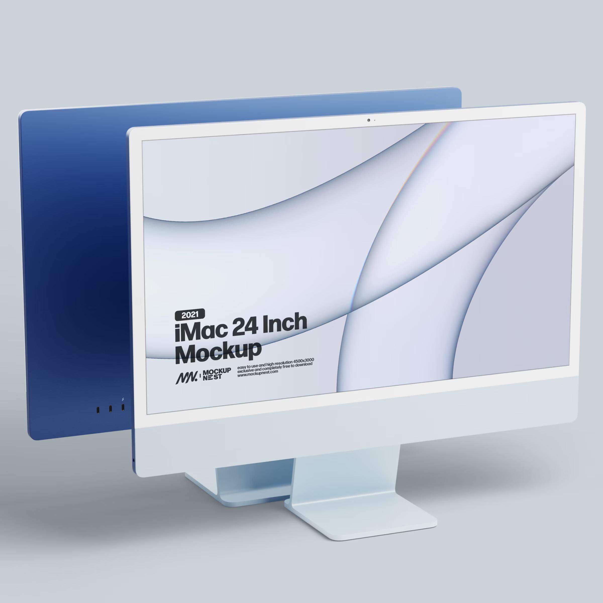2021 iMac 24 Inch Mockup 3
