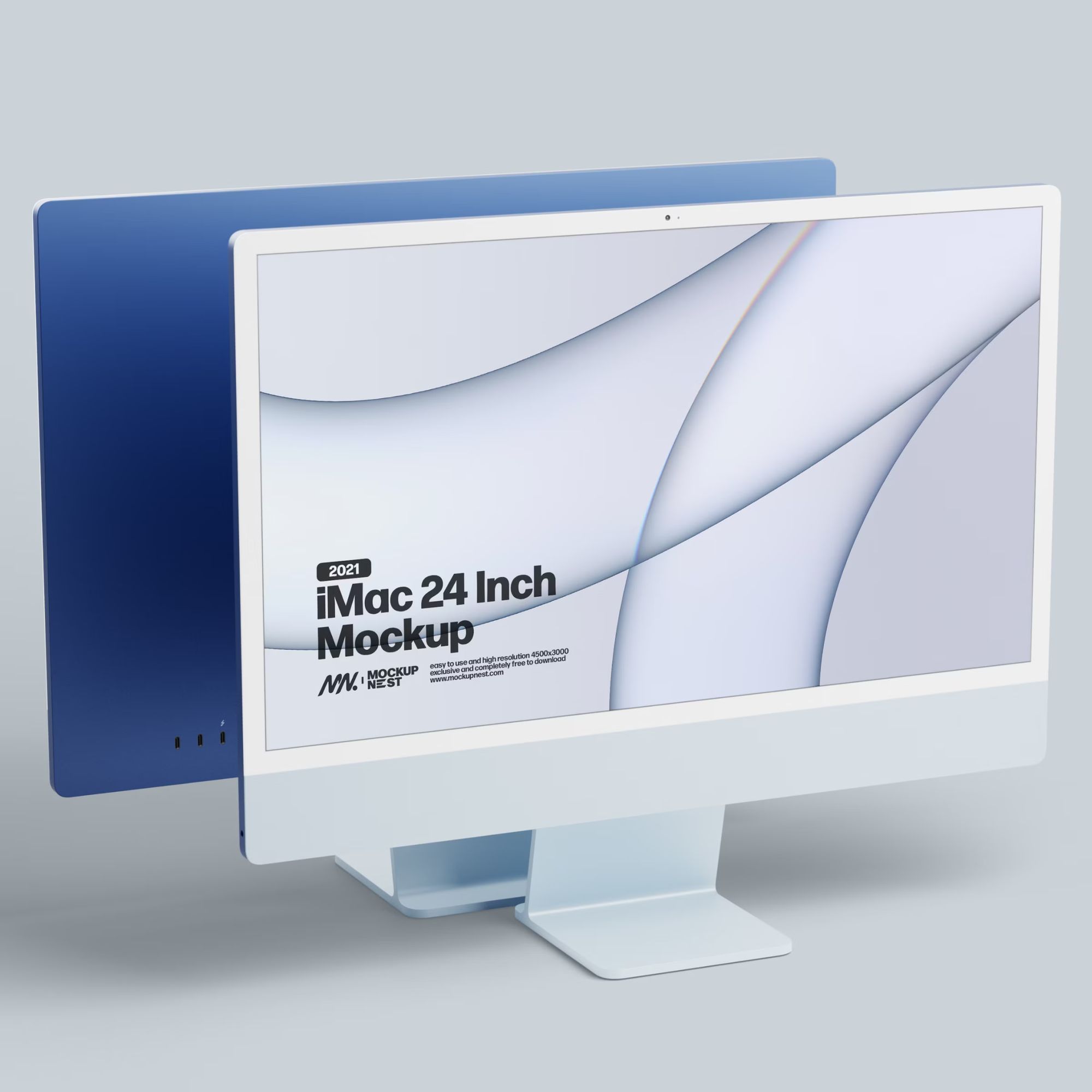 2021 iMac 24 Inch Mockup 3